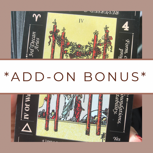 ✨ADD-ON BONUS✨ (For an additional Situation - You MUST Purchase a Reading with this option)