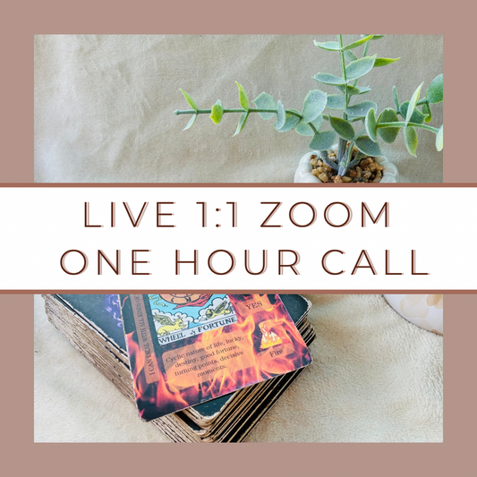 🌟ONE HOUR LIVE 1:1 Tarot Reading via Zoom