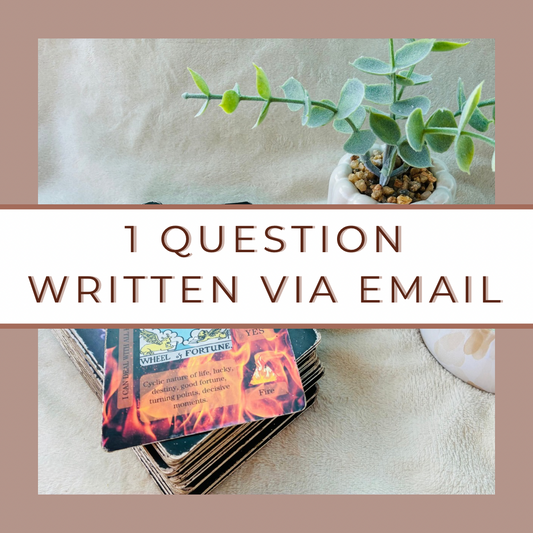 🌟 1 Question Tarot Reading (Written Reading - Delivered via Email)
